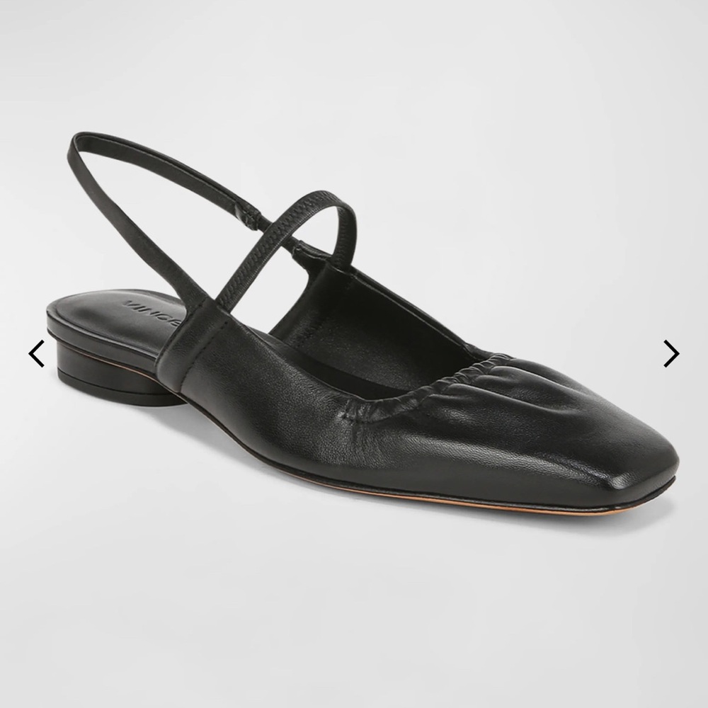 COPY - Vince Leather Slingback Ballerina Flats